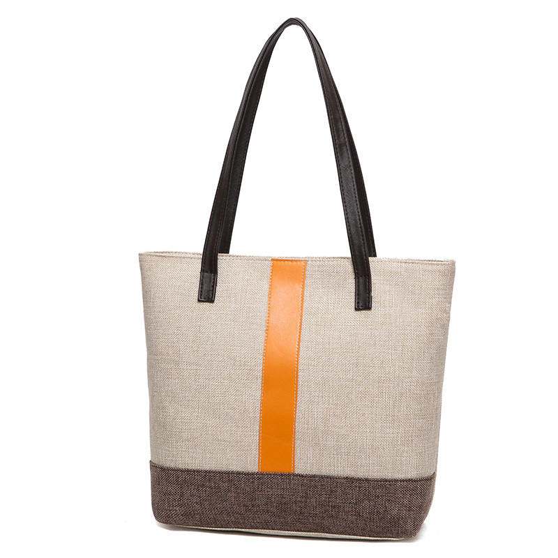 Amazon hot sale high quality simple design waterproof fashional linen cotton bag