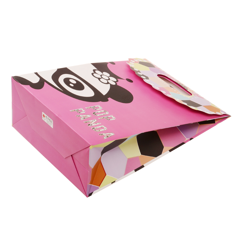 Wedding custom printed craft paper flat bottom candy packaging gift bags