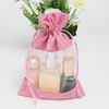 Wholesale promotion organza gift bags with drawstring
