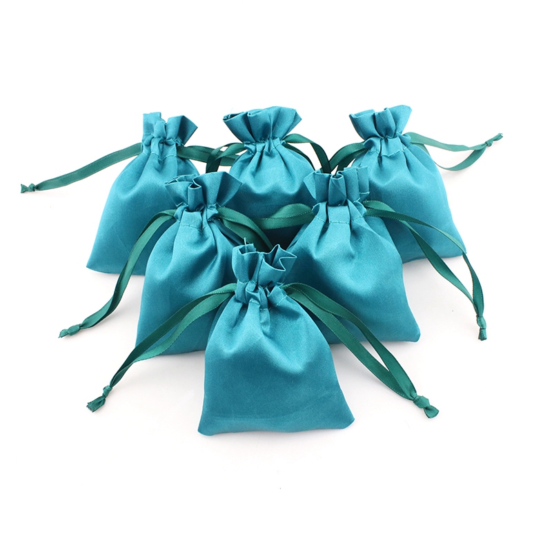 Wholesale custom size stain drawstring pouch gift bag