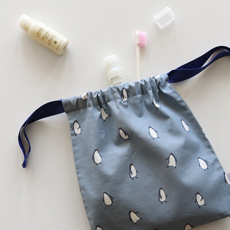 Wholesale custom logo pure cotton drawstring bag jewellery pouches with ribbon