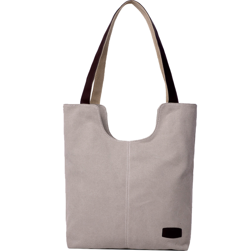Strong load bearing thicker canvas women tote bag