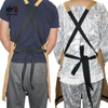 Adjustable Wear-resistant Overall Canvas Tool Apron with Firm Pockets
