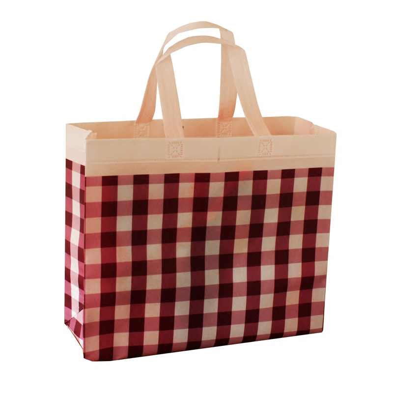 Lamination waterproof colorful non woven tote shopping bag