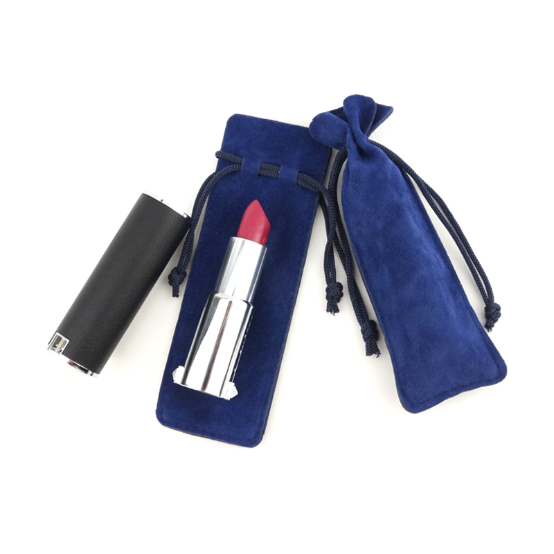 Custom velvet jewelry gift bags lipstick pouch