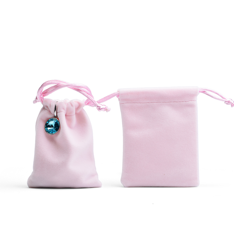 Promotional velvet bag jewelry drawstring gift bag packing bag with customize logo