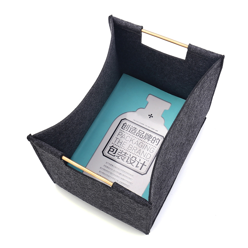 Soft comfortable felt storage tote bag