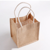 Practical natural jute shopping tote bag