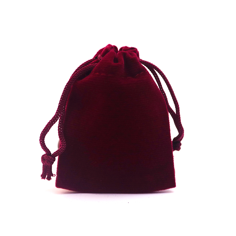 custom velvet jewelry gift drawstring bag pouches