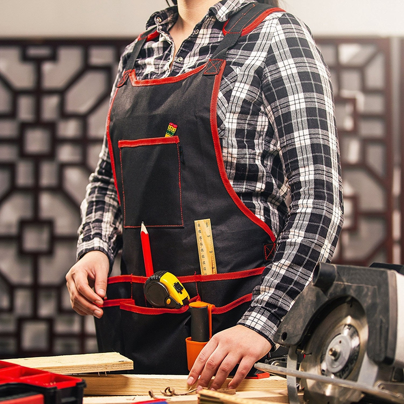 Fully Adjustable Waterproof Protective Professional Canvas Work Apron