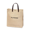 China supplier direct supply natural breathable eco friendly comfortable jute linen tote shopping bag with promotional price