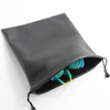 Simple practical waterproof pu leather drawstring earphone bag with factory custom