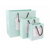 Factory customize coated fold able paper bag for luxury gift paper shopping bag