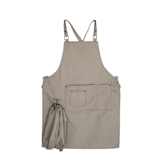Wholesale Personality Custom Fashion Baking Restaurant Work Clothes Coffee Shop Overalls Polyester Cotton Apron LOGO Printed