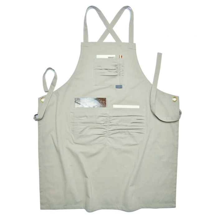 Logo custom color cotton strap apron coffee shop floral garden tea shop work apron 