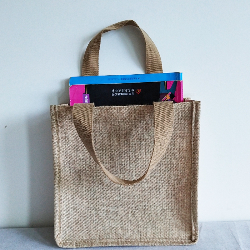 Wholesale cheap fine linen shopping bag gift bag portable webbing