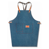 New Design Good Quality Exquisite Canvas Fabric Kitchen Waiter Tea Shop Overalls Barista Barber Apron For Workshop
