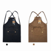 Customized Cowboy Style Cafe West Restaurant Studio Tattoo Workshop Overalls Canvas Work Apron Logo Custom