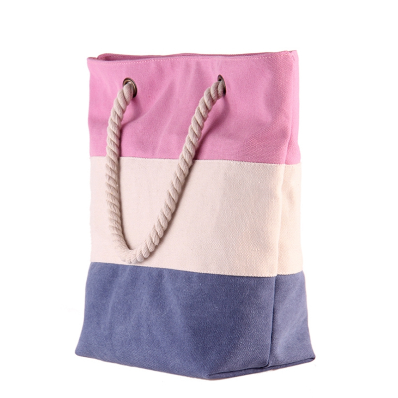 Factory logo custom reusable cotton canvas shopping bag for women