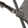 Stylist Leather Strap Denim Work Apron For Cafe Restaurant Bar Uniforms Painting Logo Custom