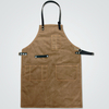 Deep Khaki Canvas Hanging Neck Fashion Men And Women Apron Overalls Coffee Shop Hair Salon Apron LOGO Custom