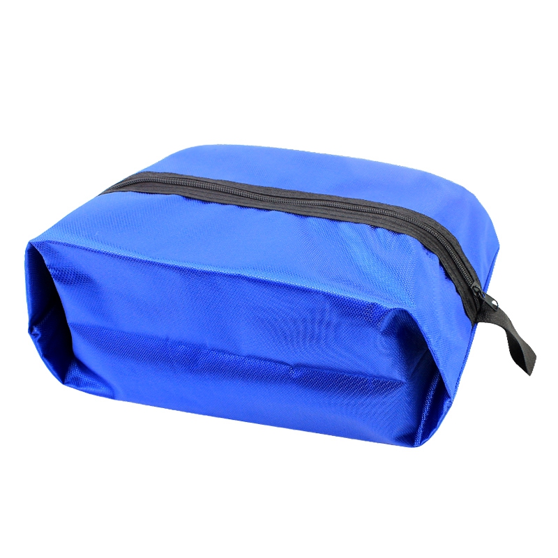 Simple single color no printing durable recycled shoe storage nylon bag for travel