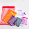 Transparent wedding gift package organza drawstring bag
