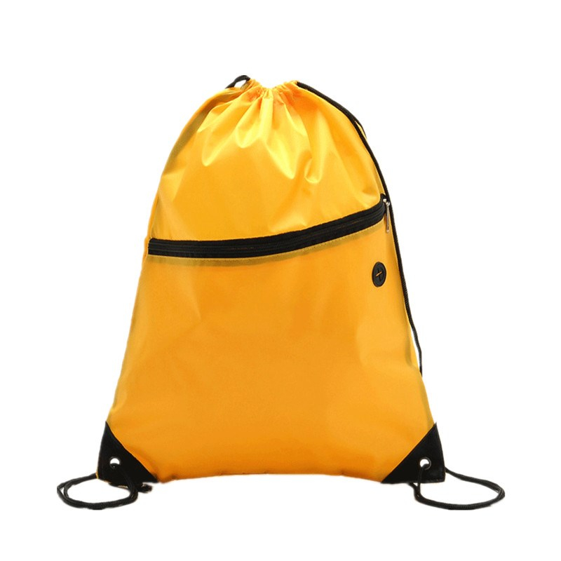 Waterproof portable polyester drawstring backpack for adult