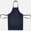 Simple Black Denim Cloth West Restaurant Work Shop Barista Hairdresser Painting Custom Tool Apron