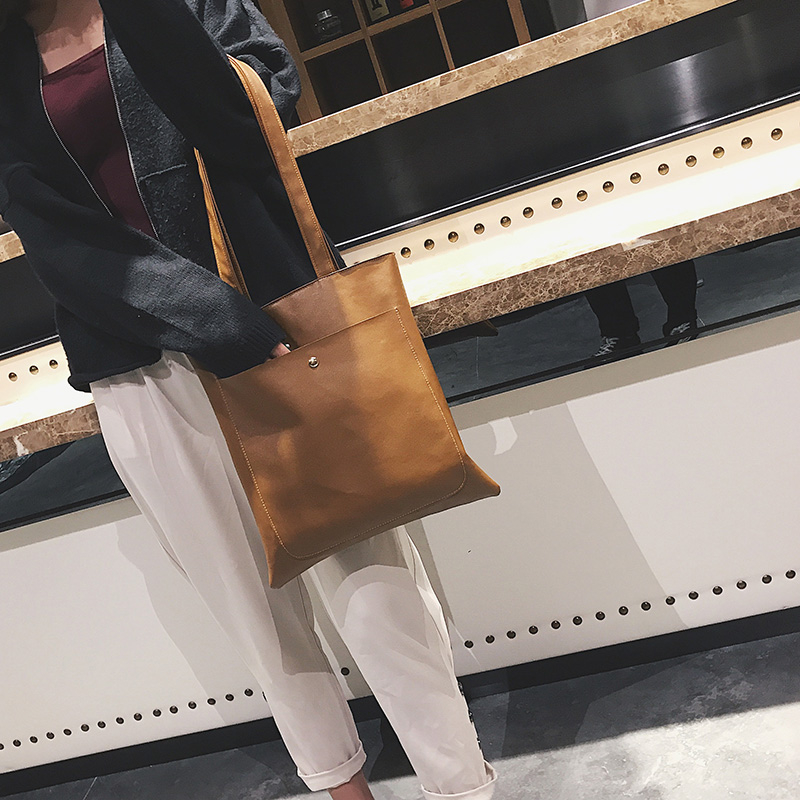 Factory wholesale supply fashion vintage ins popular style pu leather bag