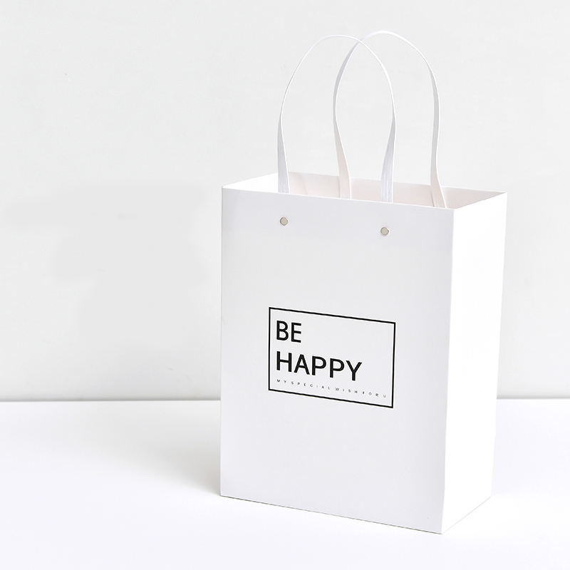 Recycled wholesale cheap brown paper bags with handles for gift packaging