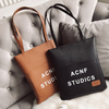Fashion casual lightweight practical reusable women pu leather tote shoulder bag with China Supplier