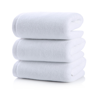 100% cotton pure white soft and comfortable hotel towel with factory direct supply