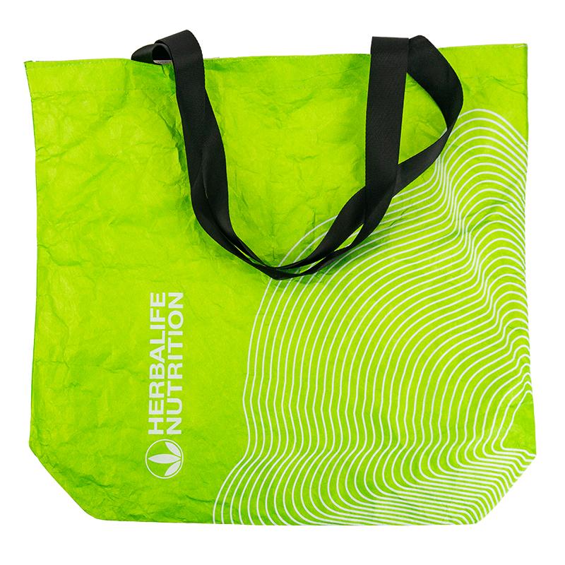 Double-sided logo printing multi-function use on both sides waterproof tyvek tote shopping bag