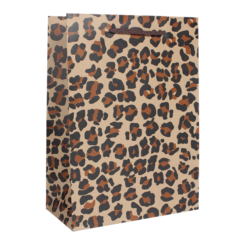 Customize kraft paper bag recycled brown paper bag with handle