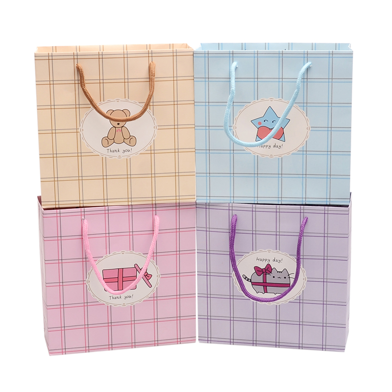 Eco friendly custom printed foil shopping gift paper bag with logo print