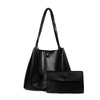 Fashion pu leather large capacity shopping tote bag
