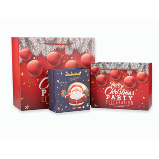 Factory custom logo printed craft paper bag recycle luxury promotion paper gift bag for christmas