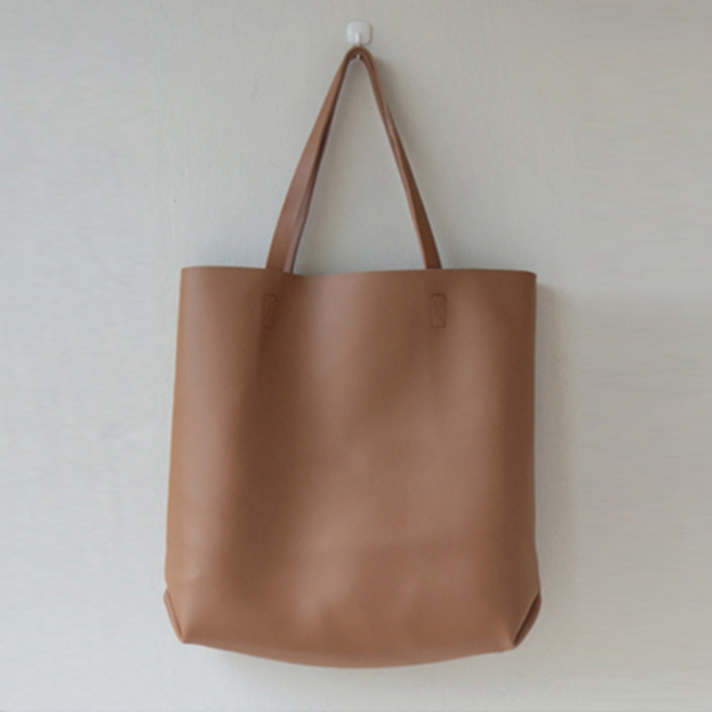 Simple female shoulder tote pu bag portable large capacity fashion mother bag