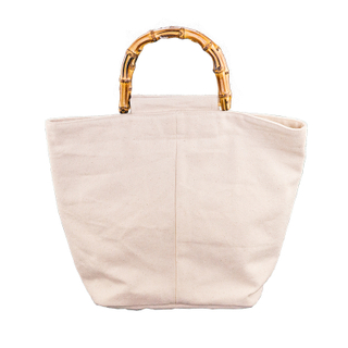 China Supplier oem original custom eco friendly breathable recycled canvas tote bag with bamboo handle