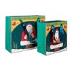 Lovely tree santa claus custom christmas gift paper bag