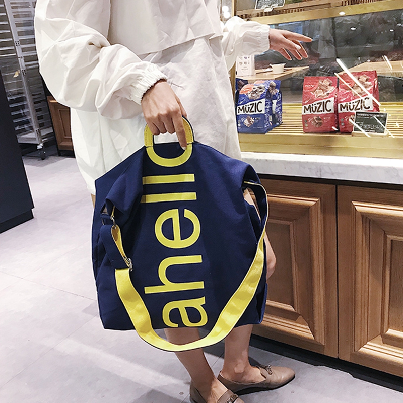 Fashional design canvas tote bag for travelling outdoor