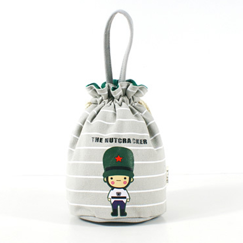 Custom design cotton cosmetic gift packing drawstring pouch bag