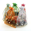 Promotion wholesale custom drawstring logo printed organza bags