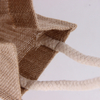 Lightweight breathable jute tote shopping bag 