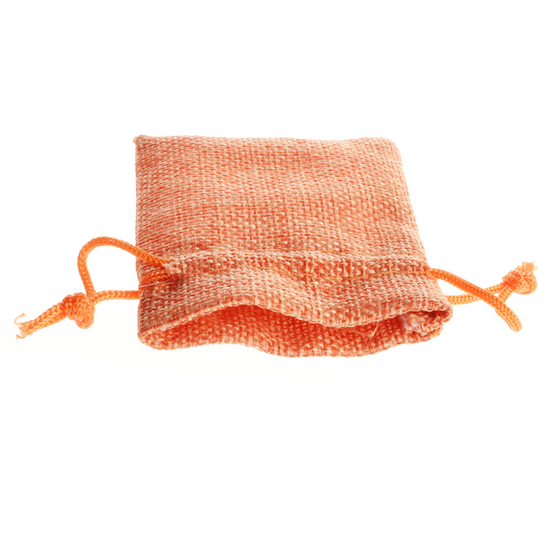 Custom logo printed cheap recycled natural linen drawstring hemp bag for promotion