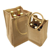 Eco friendly strong load bearing jute wine bag 