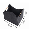 Soft comfortable felt storage tote bag