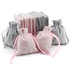 Wholesale custom color plain velvet drawstring gift pouch
