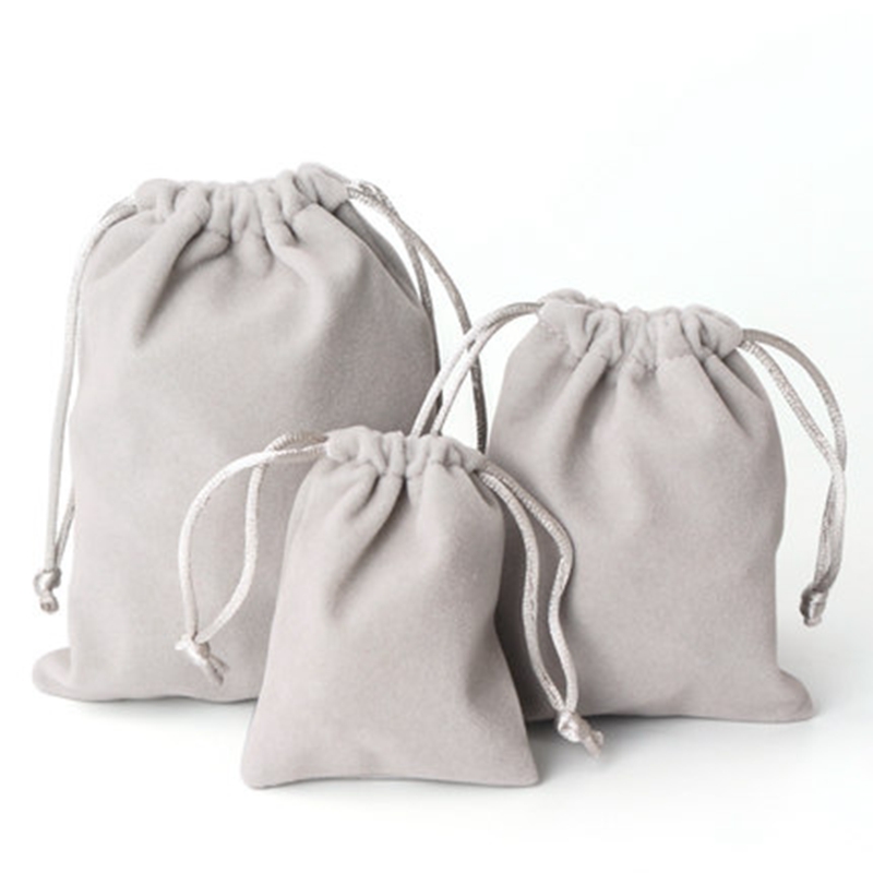 Wholesale custom velvet drawstring jewelry necklace pouch bag